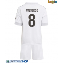 Maglie da calcio Real Madrid Federico Valverde #8 Prima Maglia Bambino 2025-26 Manica Corta + Pantaloni corti)